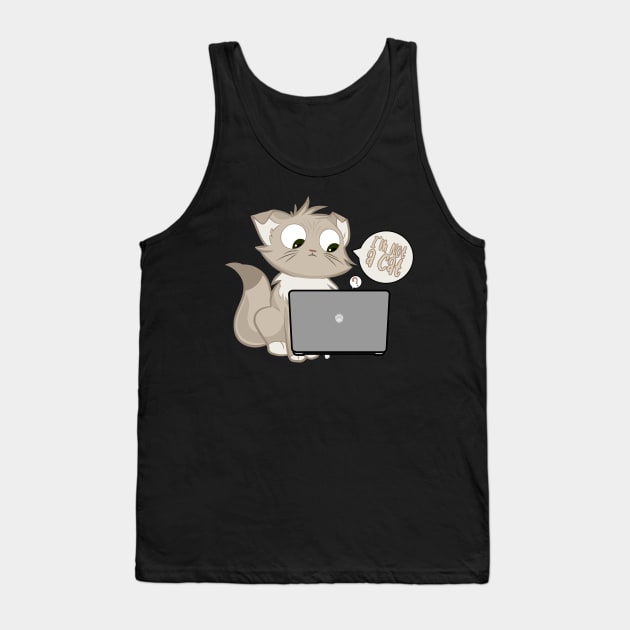 I’m not a cat Tank Top by X-TrashPanda